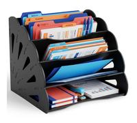 Relaxdays Organisateur A4 MDF 5 casiers