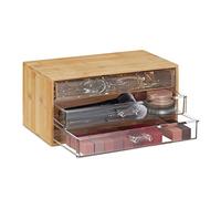 Relaxdays Organiseur à cosmétique 3 tiroirs