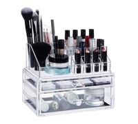 Relaxdays Organiseur à Maquillage avec 2 Tiroirs