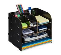 Relaxdays Organiseur bureau avec compartiments