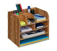 Relaxdays Organiseur bureau avec compartiments