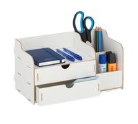 Relaxdays Organiseur bureau avec tiroirs