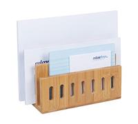 Relaxdays Organiseur bureau en bambou