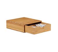 Relaxdays Boîte de rangement organiseur bambou