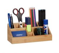 Relaxdays Organiseur de bureau 10 compartiments