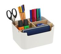 Relaxdays Organiseur de bureau à 5 compartiments