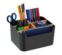 Relaxdays Organiseur de bureau à 5 compartiments