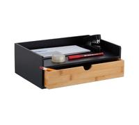 Relaxdays Organiseur de bureau avec tiroir