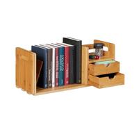 Relaxdays Organiseur de bureau en bambou