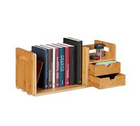 Relaxdays Organiseur de bureau en bambou