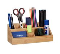 Relaxdays Organiseur de bureau 10 compartiments