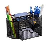 Relaxdays Organiseur de bureau treillis métal