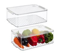 Relaxdays 2x organiseurs de frigo