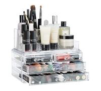 Relaxdays Organiseur de maquillage 4 tiroirs