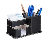 Relaxdays Organiseur fournitures bureau noir