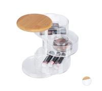 Relaxdays Organiseur maquillage à 3 compartiments