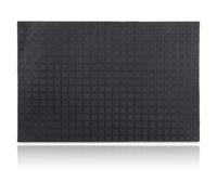 Relaxdays Paillasson 60 x 40 cm Tapis de Sol antidérapant Caoutchouc Tapis entrée intérieur extérieur Noir