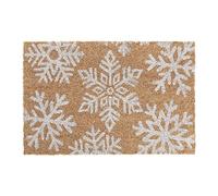Relaxdays Paillasson coco flocons de neige
