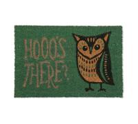 Relaxdays Paillasson coco hibou «Hooo’s There?»