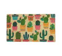 Relaxdays Paillasson coco motif cactus