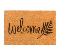 Relaxdays paillasson Coco Welcome 60x40 cm, antidérapant, résistant aux intempéries, intérieur/extérieur, Multicolore