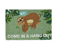 Relaxdays Paillasson en coco "Come in & Hang Out"