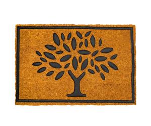 Relaxdays Paillasson en coco et PVC 60 x 40 cm