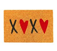 Relaxdays Paillasson en coco motif, 60 x 40 cm