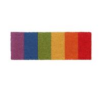 Relaxdays Paillasson en fibres de coco arc-en-ciel