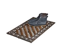 Relaxdays Paillasson en fonte brosse pieds