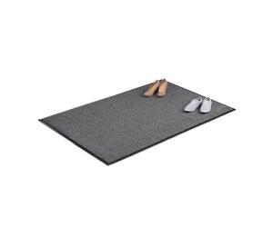 Relaxdays Paillasson gris chiné tapis entrée