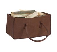 Relaxdays Panier à bûches de bois en feutre