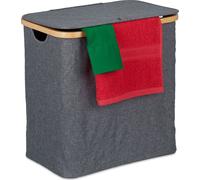 relaxdays Panier à linge avec couvercle 60 l
