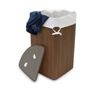 Relaxdays Panier à linge bambou
