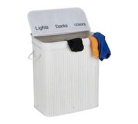 Relaxdays Panier à linge en bambou