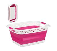 Relaxdays Panier à linge pliable