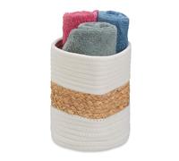 Relaxdays Panier rangement coton bicolore