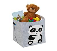 Relaxdays Panier rangement en feutre en lot de 2