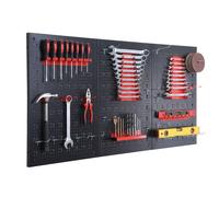 Relaxdays Panneau d'outils + kit d'accessoires