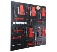 Relaxdays Panneau d'outils + kit d'accessoires