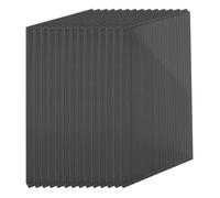 Relaxdays Panneaux alvéolés 6 mm pour serre, lot de 14, 121 x 60,5 cm, polycarbonate, anthracite