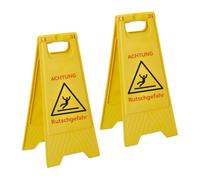 Relaxdays Panneaux : risque de glissade (lot de 2)