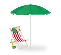 Relaxdays Parasol vert 160 cm
