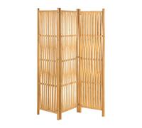 Relaxdays Paravent, 3 Panneaux, séparateur de pièce Pliable, Couleur Nature