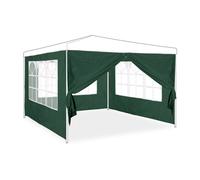 Relaxdays Paroi latérale tonnelle Lot de 4 Vert