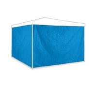 Relaxdays Paroi latérale tonnelle, lot de 2, panneau pour pavillon 3x2 m, imperméable, sans fenêtres, plastique, bleu