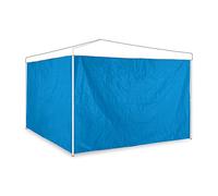 Relaxdays Paroi latérale tonnelle, Lot de 2, Panneau pour pavillon 3x2 m, imperméable, sans fenêtres, Plastique, Bleu