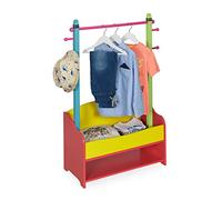 Relaxdays Penderie avec rangements pour enfant