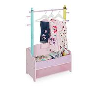 Relaxdays Penderie avec rangements pour enfant