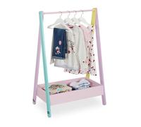 Relaxdays Penderie avec rangement pour les enfants